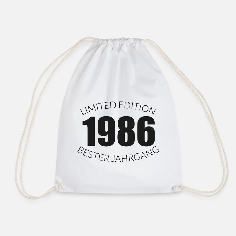 40. Geburtstag - 1986 - Limited Edition - Bester - Turnbeutel - Weiß