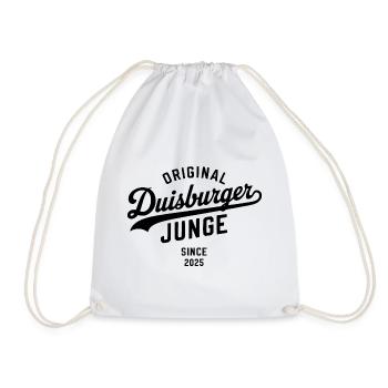 Echter Duisburger Hoodie Duisburg Shirt Tasse - Turnbeutel - Weiß - Vorne