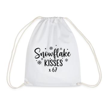 Bisous flocon de neige x67 - Sac de sport léger - blanc - Devant