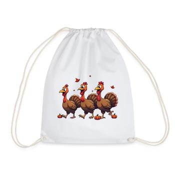 Thanksgiving Truthahn Baby - Turnbeutel - Weiß - Vorne