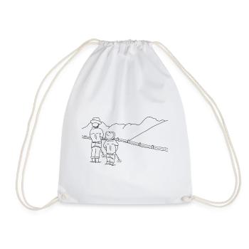 Bieslnde Buam - Drawstring Bag - white - Front