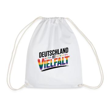 L’Allemagne, c’est la diversité - Logo Cool Pride - Sac de sport léger - blanc - Devant