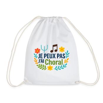 Je peux pas j'ai Choral - Sac de sport léger - blanc - Devant