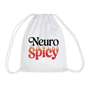 Spicy Flammen Typografie - Turnbeutel - Weiß - Vorne