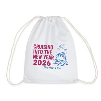 Entrer dans la nouvelle année 2026 Réveillon du Nouvel An - Sac de sport léger - blanc - Devant