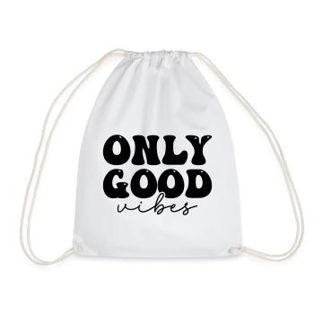 Positive statement design - Drawstring Bag - white - Front
