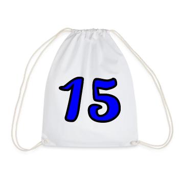 15. 15 YEARS. 15th ANNIVERSARY. 15 YEAR ANNIVERSARY. - Drawstring Bag - white - Front