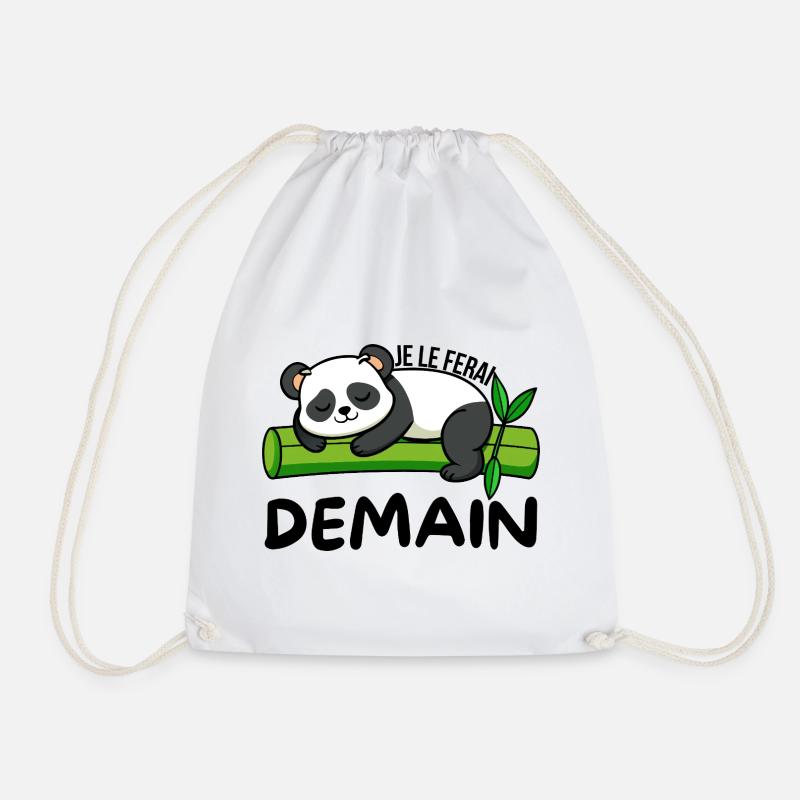 Funny T-Shirt "Je Le Do" Tomorrow - Funny Phrase - Sac de sport léger - blanc