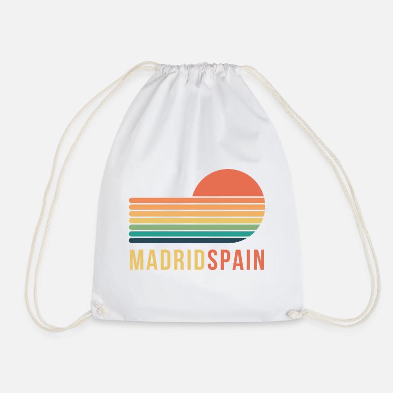Madrid Spain Retro - Turnbeutel - Weiß