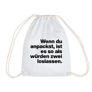 QUAND ON PASSE AUX CHOSES SÉRIEUSES, C’EST COMME ÇA... PARESSEUX ET STUPIDES - Sac de sport léger - blanc - Devant