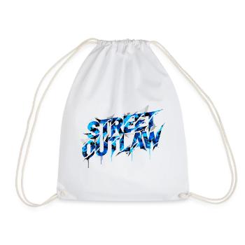 Street Outlaw Outfit for Car Fans JDM Tuning Camo - Drawstring Bag - white - Front