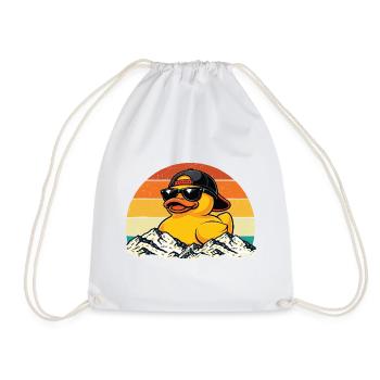 Canard en caoutchouc Amoureux du canard Canard Petit Canard - Sac de sport léger - blanc - Devant