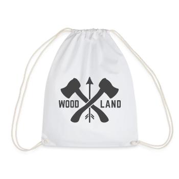 Conception de la Bushcraft pour camping extérieur en Woodland Axe - Sac de sport léger - blanc - Devant