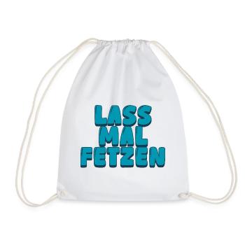 3. lass mal fetzen - Turnbeutel - Weiß - Vorne