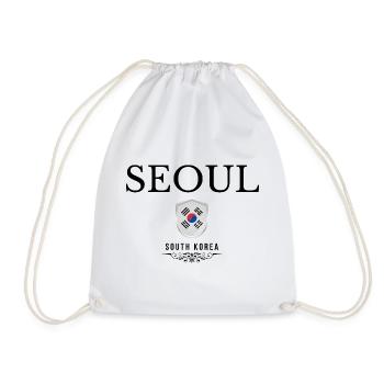 Seoul Souvenir, elegantes Design Seoul - Turnbeutel - Weiß - Vorne
