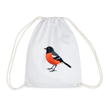 Oiseau Bullfinch - Sac de sport léger - blanc - Devant