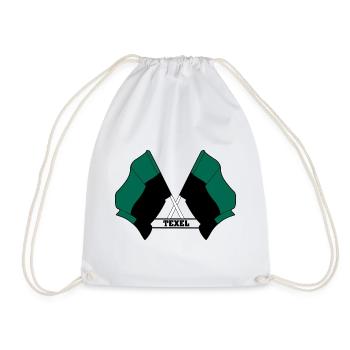 Texel Crossed Flags – Island Pride - Turnbeutel - Weiß - Vorne