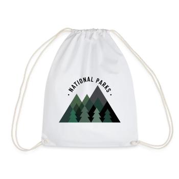 Randonnée forestière des montagnes naturelles du parc national - Sac de sport léger - blanc - Devant