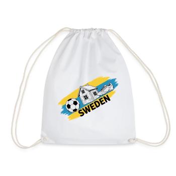 Suède Football Maillot Supporter Sweden Soccer - Sac de sport léger - blanc - Devant