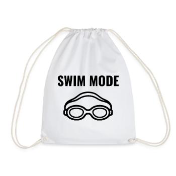 Natation en mode natation - Sac de sport léger - blanc - Devant