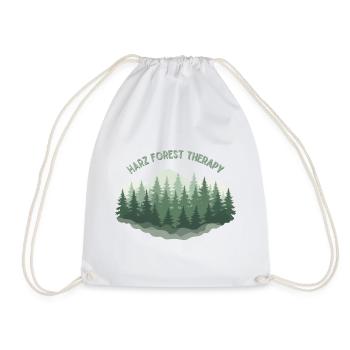 Thérapie forestière du Harz | Vintage Nature - Sac de sport léger - blanc - Devant