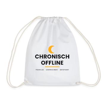 Chronisch Offline - Turnbeutel - Weiß - Vorne