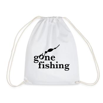 angling - Drawstring Bag - white - Front