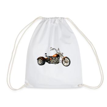 trike - Drawstring Bag - white - Front