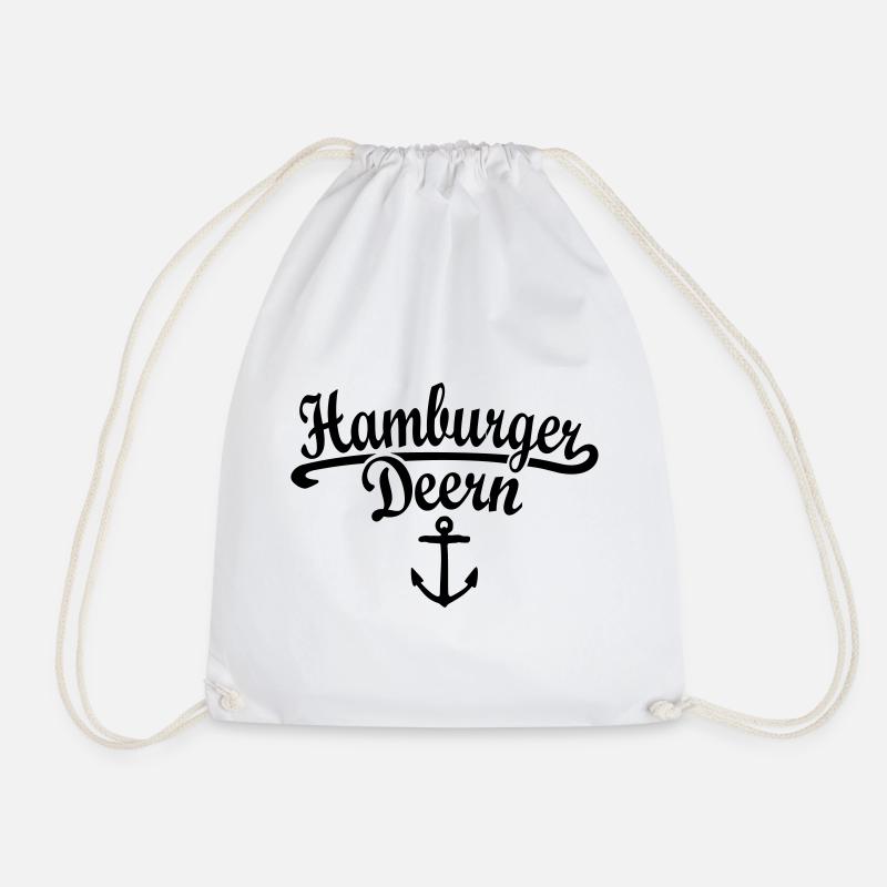 Hamburger Deern Klassik (Weiß) Hamburg - Turnbeutel - Weiß
