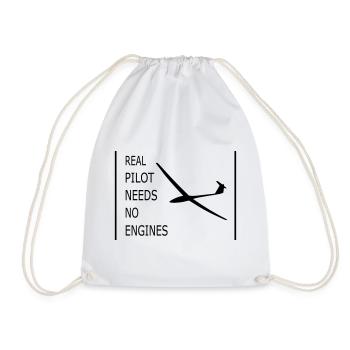 Glider - Drawstring Bag - white - Front