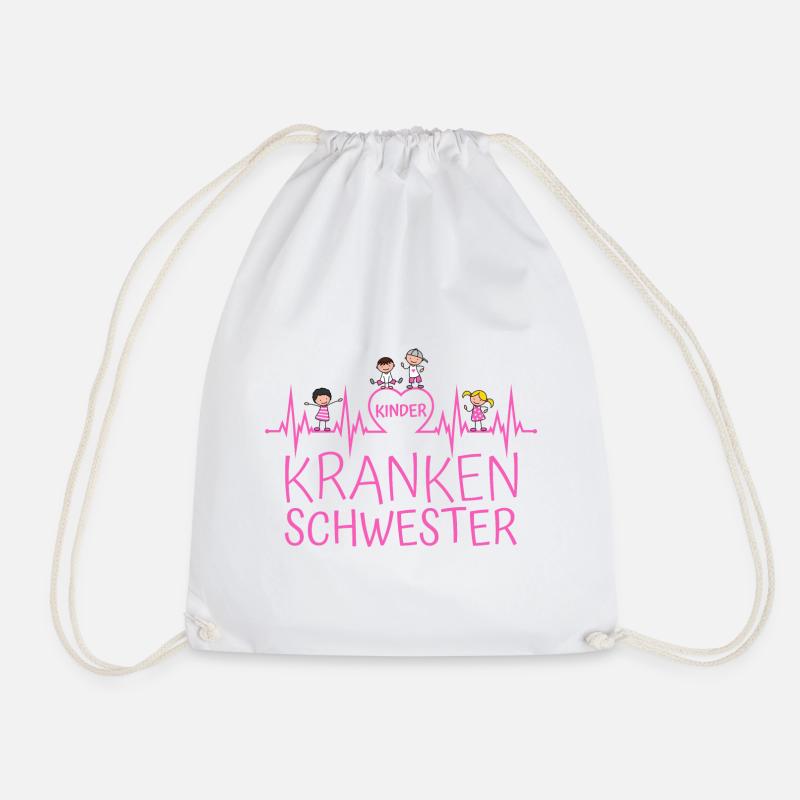 Kinderkrankenschwester Kinder Krankenschwester - Turnbeutel - Weiß