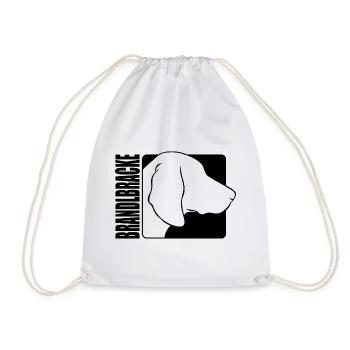 Brandlbracke Profile Hunting Dog Hunting Dogs Wilsigns - Drawstring Bag - white - Front
