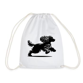Cocker Spaniel - Sac de sport léger - blanc - Devant