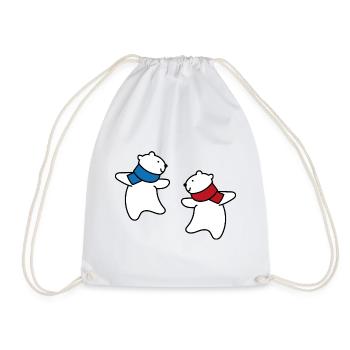 The Polar Bears are coming - Drawstring Bag - white - Front