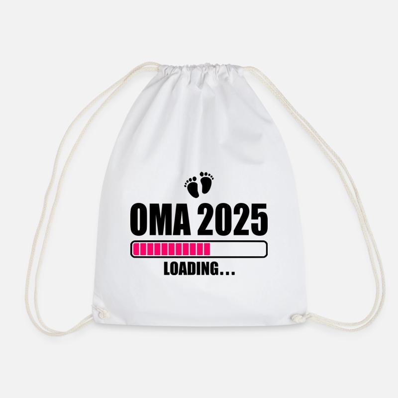 Oma 2025 loading - Turnbeutel - Weiß