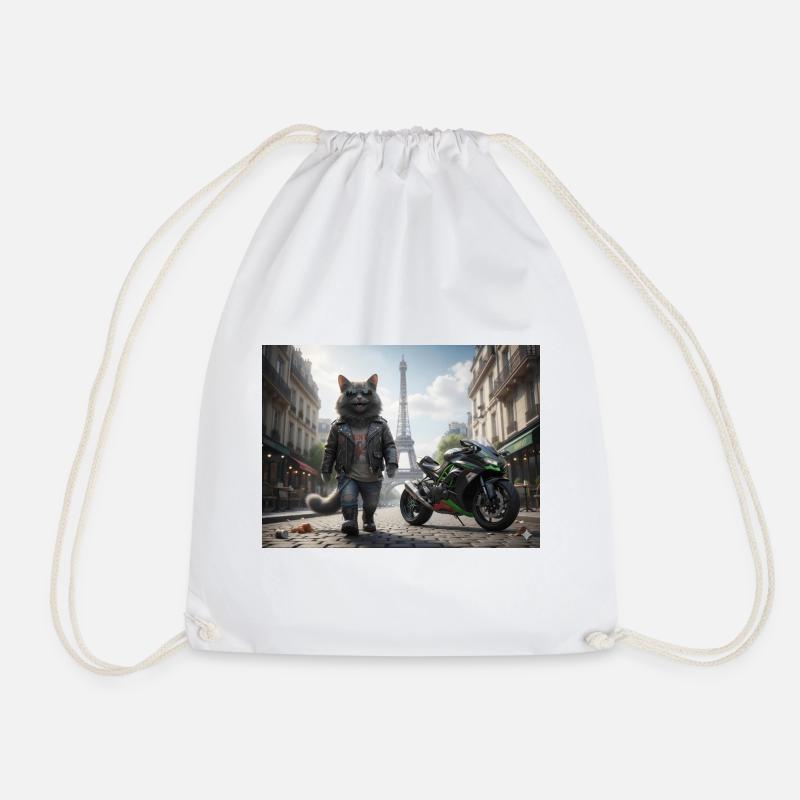 LC banana shirt's colections - Drawstring Bag - white
