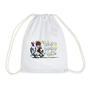 Going to Hendl This Graffiti Denglisch Spruch - Drawstring Bag - white - Front