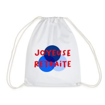 RETIREMENT. RETIREMENT. RETIRED. RETIREMENT - Drawstring Bag - white - Front