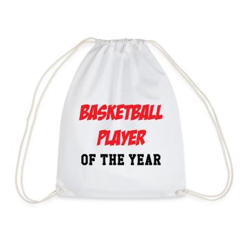 Basketball Player of the Year - Drawstring Bag - white - Front