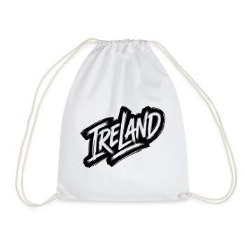 Irlande - Police de graffiti irlandaise - Sac de sport léger - blanc - Devant