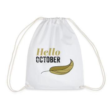 Design Golden Hello Leaf d’octobre - Sac de sport léger - blanc - Devant