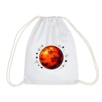 Red Planet Mars - Drawstring Bag - white - Front