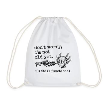 50th Anniversary - 50th Anniversary Humor Gift - Drawstring Bag - white - Front