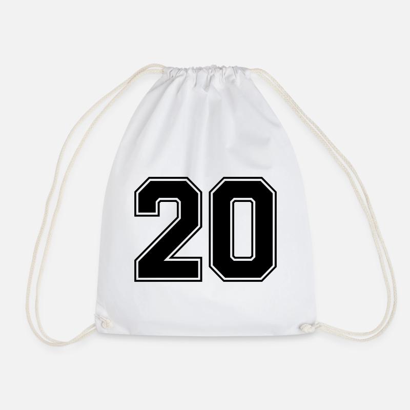 20 - Drawstring Bag - white