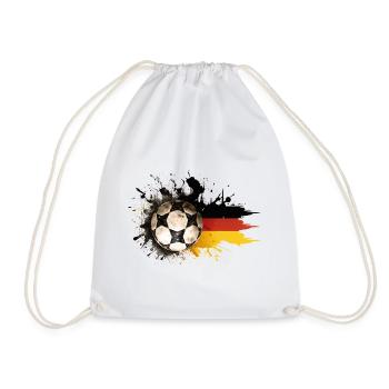 Maillot de fan de football Germany Ball Splatter - Sac de sport léger - blanc - Devant