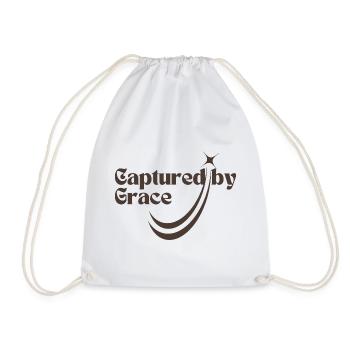 Captured By Grace Shooting Star - Drawstring Bag - white - Front