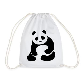 Panda Ours Panda Bébé - Sac de sport léger - blanc - Devant
