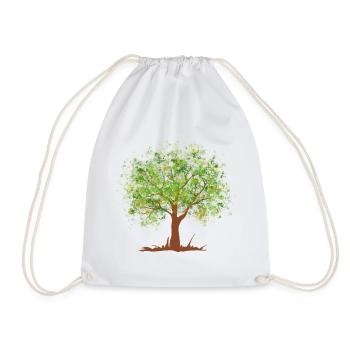 Arbre vert d'été - Sac de sport léger - blanc - Devant
