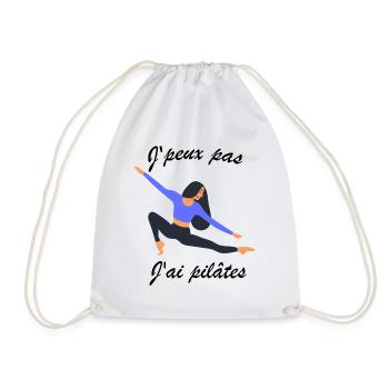 J'peux pas j'ai pilâtes - Sac de sport léger - blanc - Devant