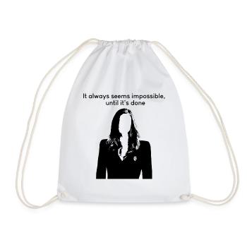 Cela semble toujours impossible, jusqu’à ce que ce soit fait, Donna - Sac de sport léger - blanc - Devant